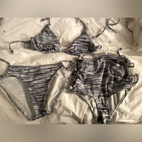 3 piece swim suit- bikini and high waisted - Picture 1 of 2